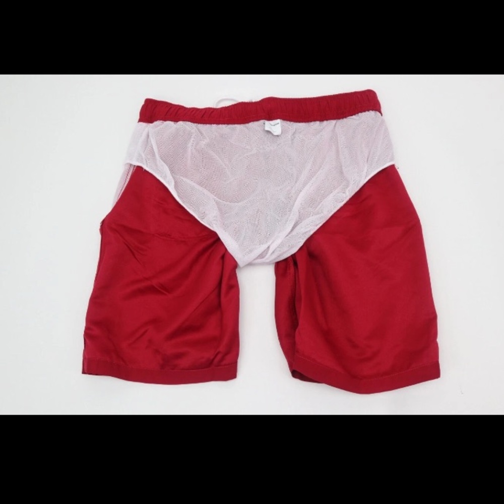 Amazon Essentials Men's 9" Quick-Dry Swim Trunk Shorts Red XXL - Picture 11 of 12